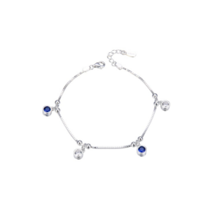Pulsera Luz Azul - Plata