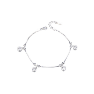 Pulsera Luz Blanco - Plata