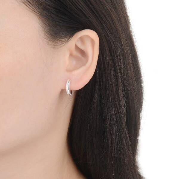 Arete Aro Brillos - Plata - Imagen 2