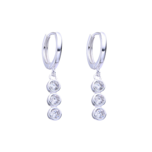 Arete Punto Luz Largo - Plata