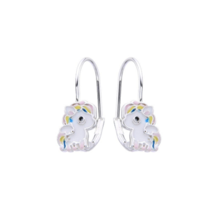 Aretes Unicornio - Plata