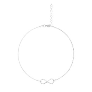 Pulsera Infinito Brillos - Plata