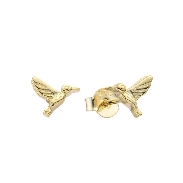 Aretes Colibrí Dorado