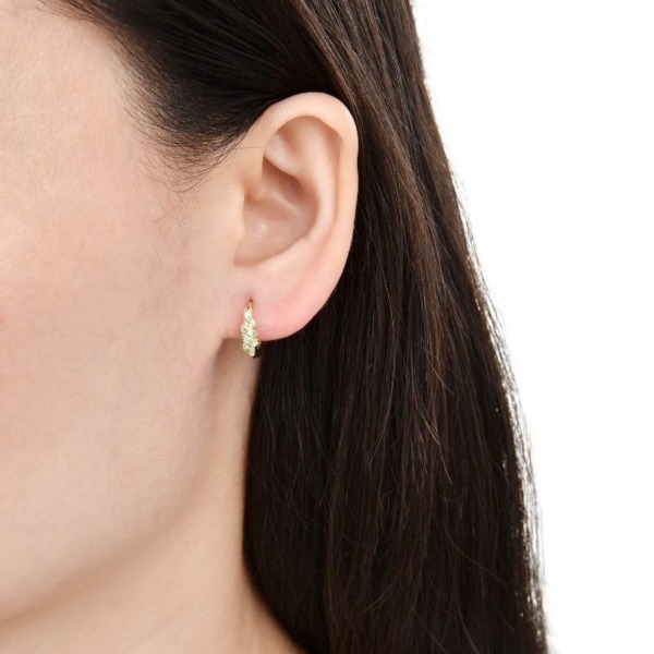Aretes Serpiente Dorado - Imagen 2