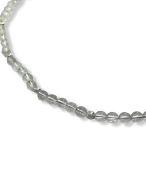 Collar Cuarzo Cristal 6mm - Plata