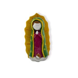 Nuestra Virgen Guadalupe Chica Colores - Resina