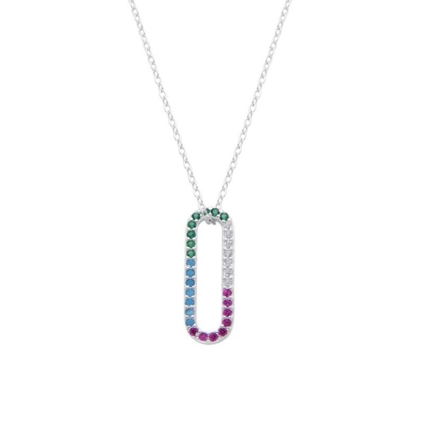 Collar "O" Colores - Plata