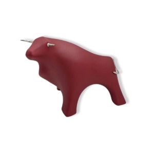 Toro Rojo Grande Mate- Cerámica/Peltre