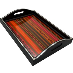Fuente con Telar - Plata/Madera