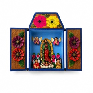Virgen de Guadalupe Retablo - Madera
