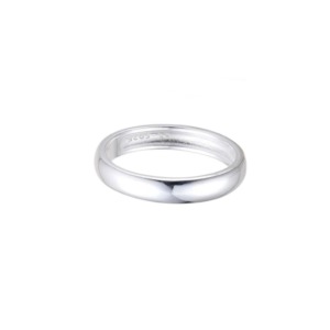 Anillo Media Caña 4mm Talla 5 - Plata