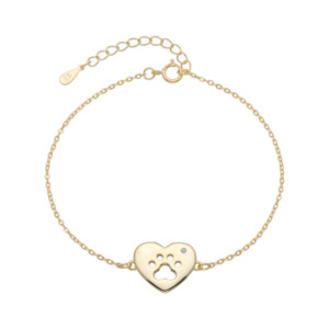 Pulsera Huella de Perrito Dorada