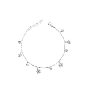 Pulsera Flores y Punto de Luz