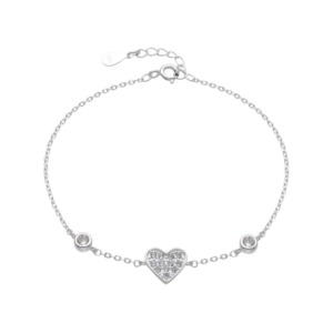 Pulsera Corazones Punto Luz