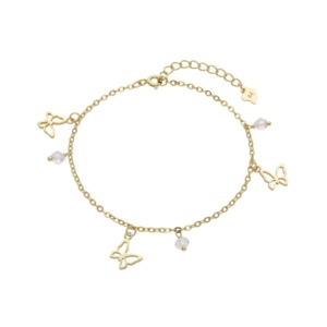 Pulsera Mariposas Dorada - Plata