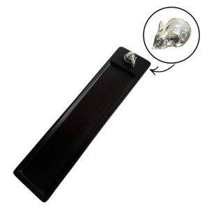 Galletera Oscuro 50 x 23 cm Ratón - Plaqué/Madera