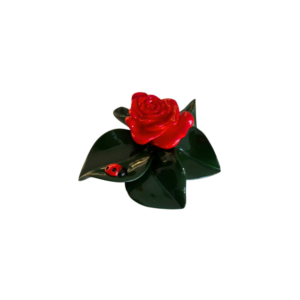 Centro de Mesa Rosa Roja Mediana - Resina