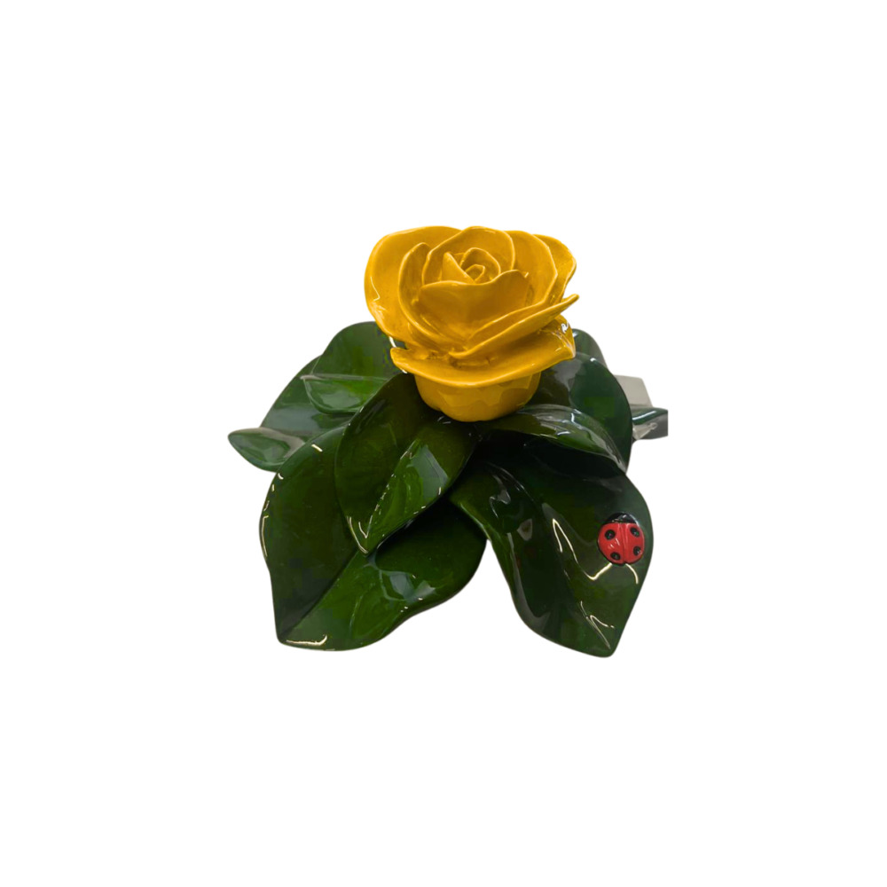 Centro de Mesa Flor Amarilla Grande – Resina