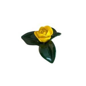 Centro de Mesa Rosa Amarilla Pequeña - Resina