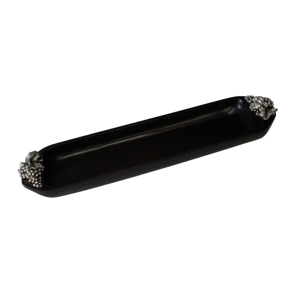 Galletera Oscuro 9*40 cm Uva- Plaqué/Madera