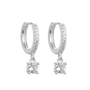 Aretes Aro Circones - Plata