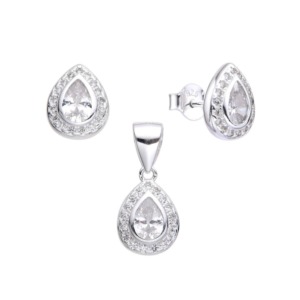 Juego Gota Cristal - Plata