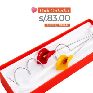 Pack Cartucho con Rizo - Resina