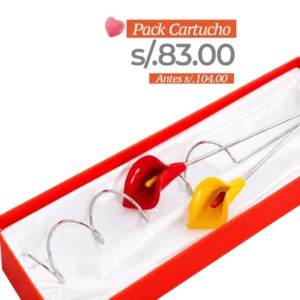 Pack Cartucho con Rizo - Resina