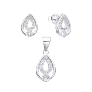 Juego Gota Cristal - Plata