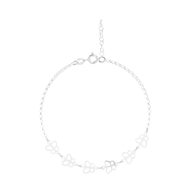 Pulsera Mariposas - Plata