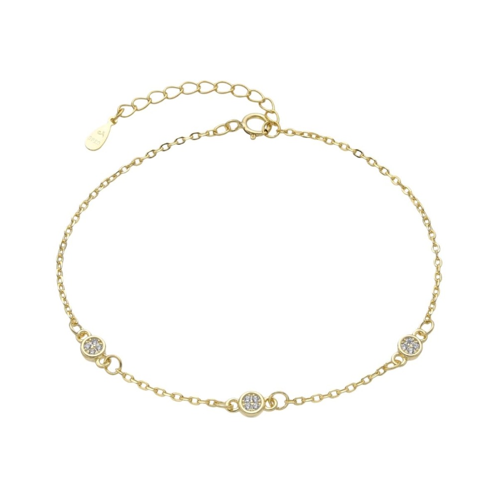 Pulsera Punto De Luz Dorado - Plata