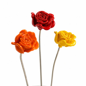 Juego de 3 Rosas - Resina