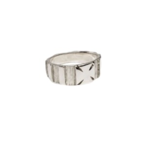 Anillo Cruz Talla 6 - Plata