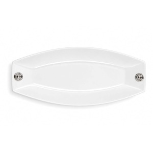 Fuente Ovalada 35cm - Cerámica/Plata