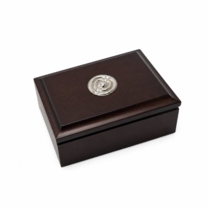 Cofre Bisagra Espiral - Plata/Madera