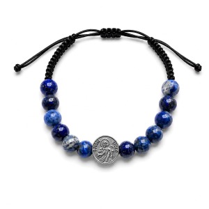 Pulsera San Judas Sodalita - Hilo y Plata