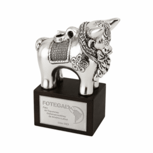 Torito de Pucará con Bloque - Plaqué / Madera