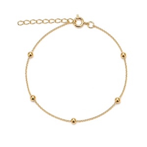 Pulsera Puntos Dorada - Plata