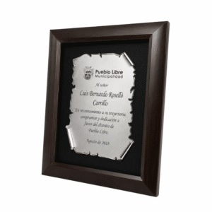 Placa con Base - Madera/Plaqué