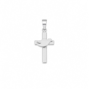 Dije Cruz Espíritu Santo - Plata