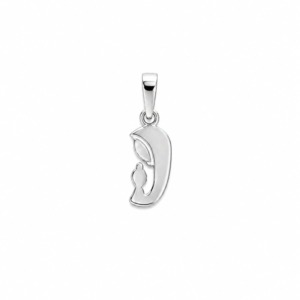 Dije Virgen Silueta - Plata