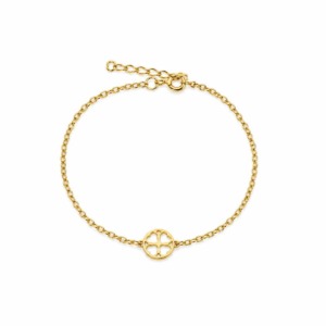 Pulsera Trébol Dorada - Plata