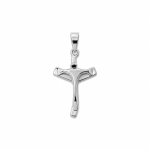 Dije Cruz Cristo Chico - Plata