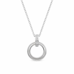 Collar Aro Brillos - Plata